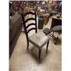 Image 1 : NEW UPHOLSTERED AND WOOD DINING CHAIRS - 4 X BID