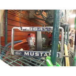 FORD MUSTANG LICENSE PLATE HOLDER - 1964