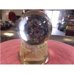 SNOW GLOBES - FLOWERS, ANGEL, WOLVES IN TE WOODS - 3 TTL