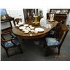 Image 1 : Mahogany Dining Room Table & 8 Chairs & 2 Leafs