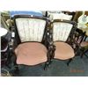 Image 1 : 2 Mahogany Padded Armchairs - 2 Times the Money