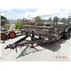 Image 1 : 2013 PJ T/A 7' x 20' Dovetailed Equipment Trailer w/Work Tool Box & Electric Brakes, Nice Cond. VIN 