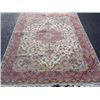 Image 1 : Silk blend baby lamb's wool pile Tabriz rug