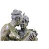 Image 2 : Nude Erotic Nymph With Satyr Bronze Sculpture on marble base