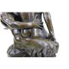 Image 3 : Nude Erotic Nymph With Satyr Bronze Sculpture on marble base