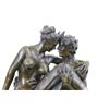 Image 8 : Nude Erotic Nymph With Satyr Bronze Sculpture on marble base