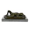 Image 1 : Nude Man Bronze Figurine on marble base