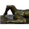 Image 3 : Nude Man Bronze Figurine on marble base