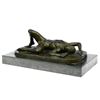 Image 5 : Nude Man Bronze Figurine on marble base