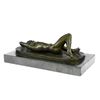 Image 7 : Nude Man Bronze Figurine on marble base