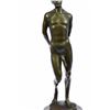 Image 2 : Nude Male bronze Statue on marble base