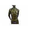 Image 3 : Nude Male bronze Statue on marble base