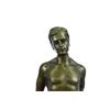 Image 4 : Nude Male bronze Statue on marble base