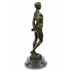 Image 6 : Nude Male bronze Statue on marble base