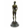 Image 7 : Nude Male bronze Statue on marble base