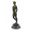 Image 9 : Nude Male bronze Statue on marble base