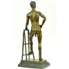 Image 5 : Nude Male bronze Statue on marble