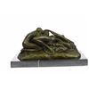 Image 7 : Signed Lambeaux Two Lesbian Girl Bronze Sculpture onmarble base