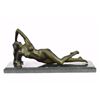Image 1 : Beautiful Gilt Bronze Sculpture on marble base