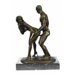 Bronze Sculpture By Italian Artist Mavchi on marble base