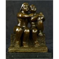 Nude Female and Male Bronze Statue