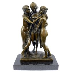 Antonia Canova Graces Bronze Sculpture on marble base