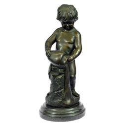 Nude Female and Male Bronze Statue