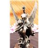 Image 10 : An Angel Rescuing Woman Bronze Sculpture on A Marble base