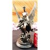 Image 1 : An Angel Rescuing Woman Bronze Sculpture on A Marble base