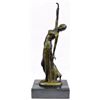 Image 1 : Belly Dancer Bronze Sculpture on marble base