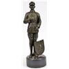 Image 1 : Russian Emperor Guard With Eagle Symbol Bronze Sculpture on Marble Base