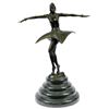 Image 1 : dancer bronze sculpture on marble base