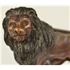 Image 4 : Lion Bronze Statue on marble base art Sculpture