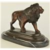 Image 7 : Lion Bronze Statue on marble base art Sculpture