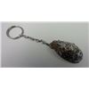 Image 1 : natural quartz crystal silver tone key chain