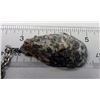 Image 6 : natural quartz crystal silver tone key chain