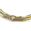 Image 3 : Vintage gold tone handle mirror with floral design