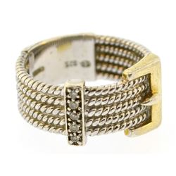 Vintage sterling silver belt ring