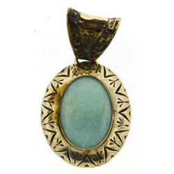 Vintage sterling silver quartz pendant