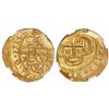 Image 1 : Mexico City, Mexico, cob 2 escudos, 1714J, encapsulated NGC MS 62, from the 1715 Fleet.