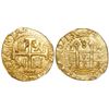 Image 1 : Lima, Peru, cob 8 escudos, 1713M, encapsulated NGC MS 63, finest known in NGC census, from the 1715