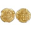 Image 1 : Lima, Peru, cob 2 escudos, 1710H, encapsulated NGC MS 64, tied for finest known in NGC census, from