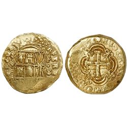 Bogota, Colombia, cob 8 escudos, (17)51S, S-8 to left, F-S to right, rare.