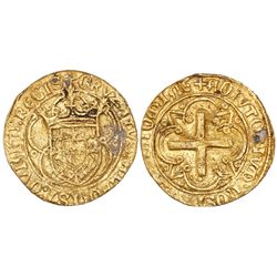 Lisbon, Portugal, cruzado, Afonso V (1438-81, struck 1457-81), legends CRVZATVS … REGIS / ADIVTORIVM