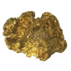 Natural gold nugget, 3.81 grams.