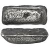 Image 1 : Small, neatly formed silver contraband ingot, 833 grams, marked with fineness III-V-I, from the Capi