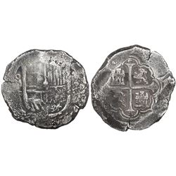 Mexico City, Mexico, cob 8 reales, Philip III, assayer F.