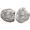 Image 1 : Potosi, Bolivia, cob 4 reales, Philip III, assayer T, Grade 2.