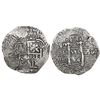 Image 1 : Potosi, Bolivia, cob 8 reales, 1654E, •PH• at top.
