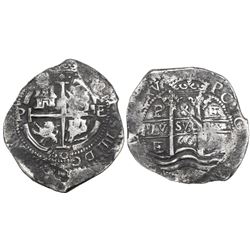 Potosi, Bolivia, cob 8 reales, 1660E.
